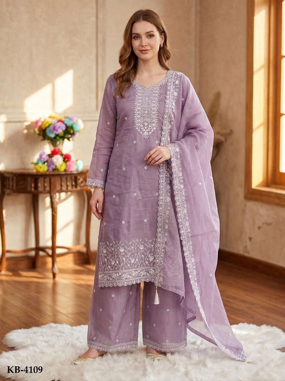 Design no KB 4108 4109 By KB series Suit collection manufacturers surat 