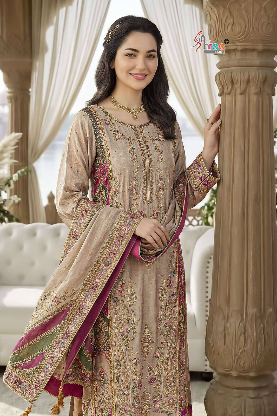 DESIGN NO KT 351 by shree fab suit collection manufacturers surat 