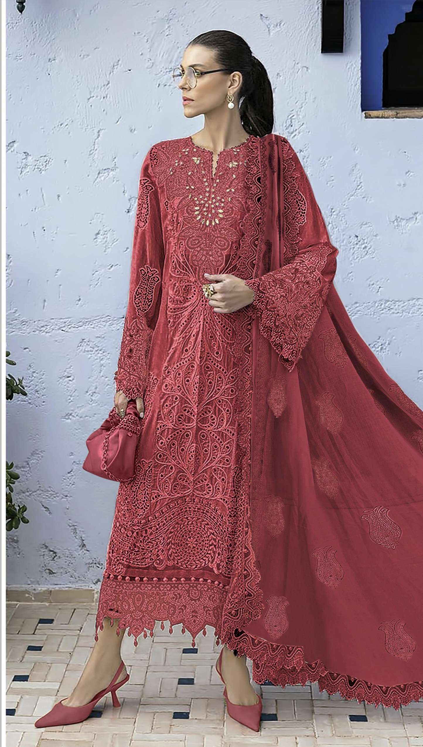 Design no SR 2489 by shree fab suit collection manufacturers surat 