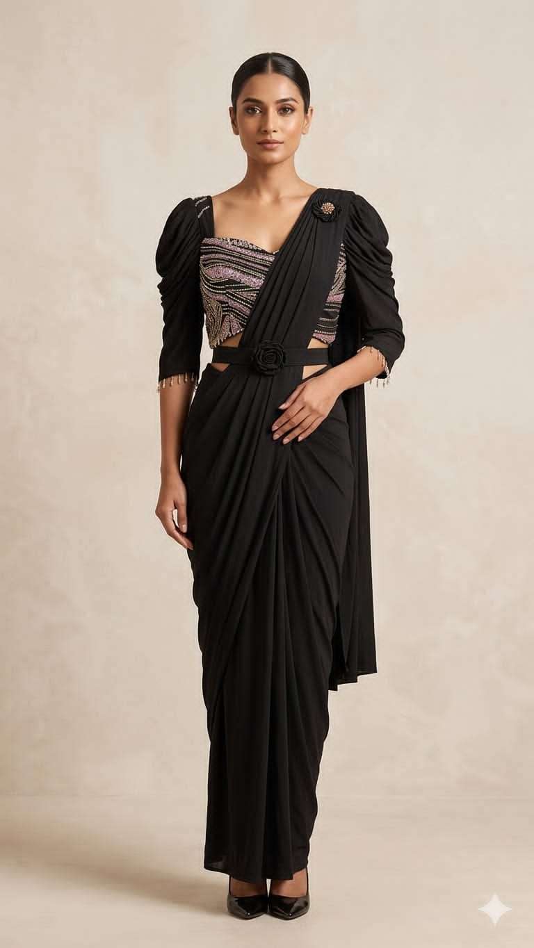 DESIGN NO T404 READY TO WEAR SAREE collection manufacturers surat 