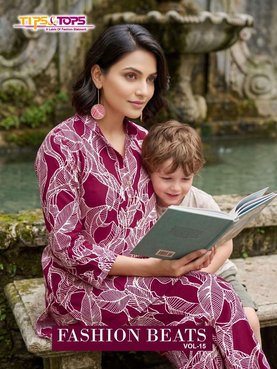 FASHION BEATS Vol 15 by TIPS TOPS kurti collection manufacturers surat 