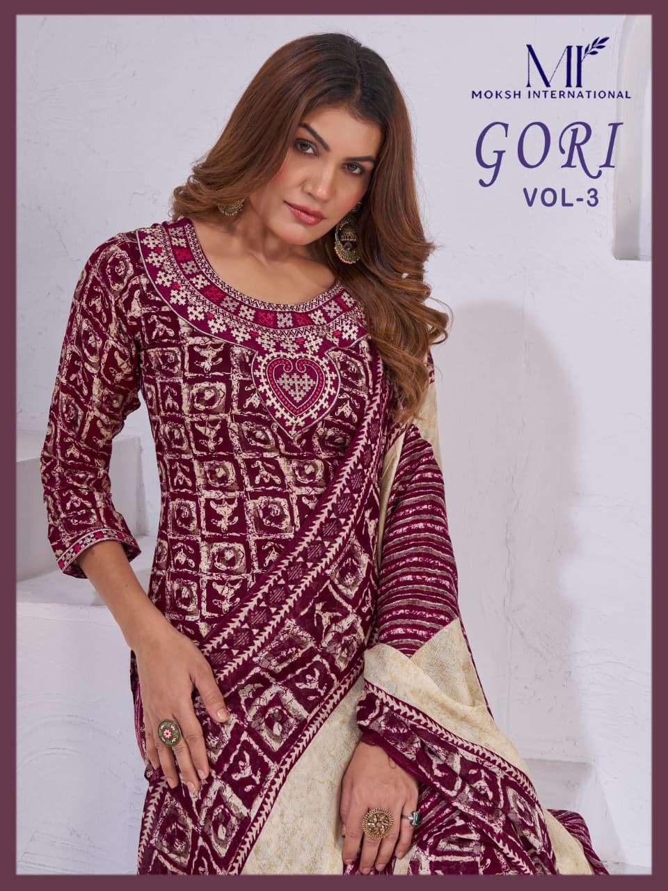 GORI VOL 3 A by MOKSH INTERNATIONAL kurti collection manufacturers surat 