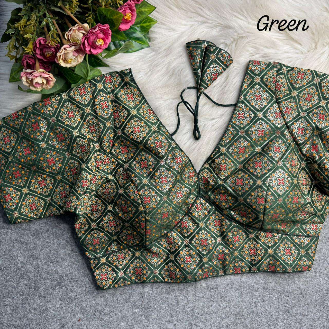 Heavy Printed Fabric blouse collection manufacturers surat