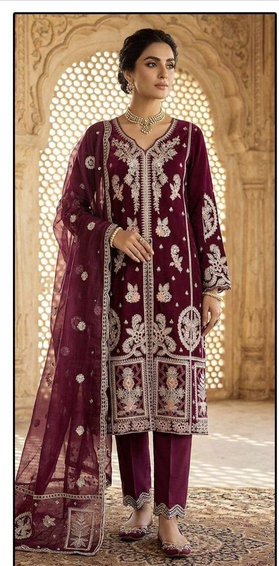 HF 686 A To D by Hoor Tex suit collection manufacturers surat 