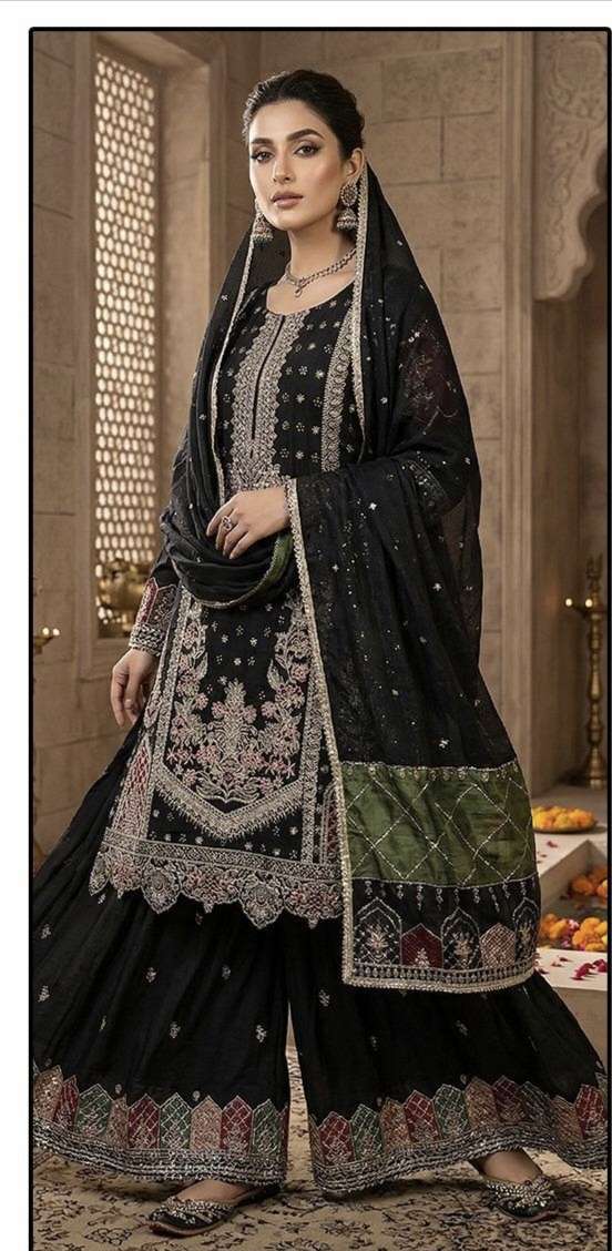 HF 719 A To C by Hoor Tex  Suit collection manufacturers surat 