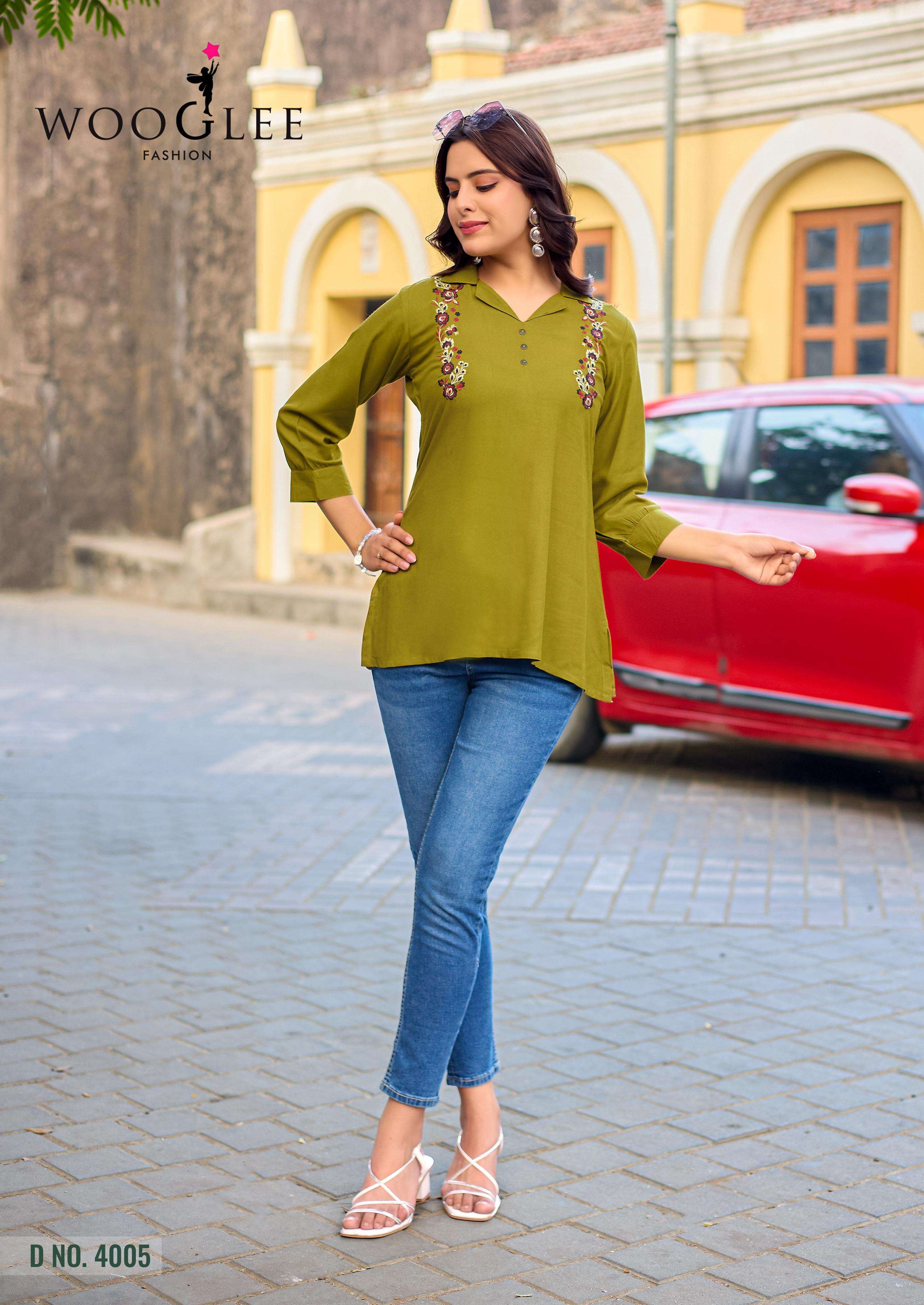 Liyana by WOOGLEE kurti collection manufacturers surat 
