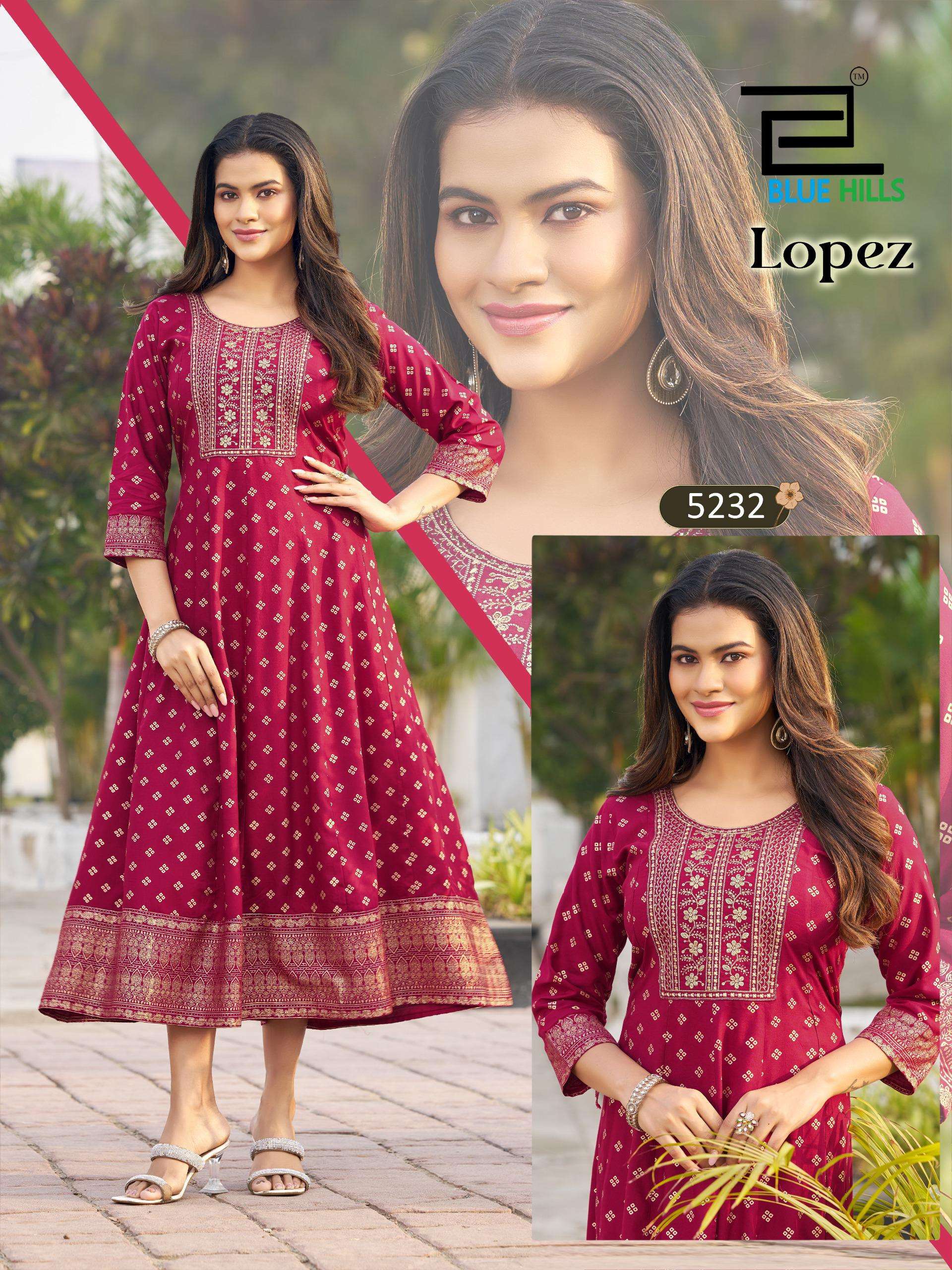 LOPEZ by BLUE HULLS kurti collection manufacturers surat 