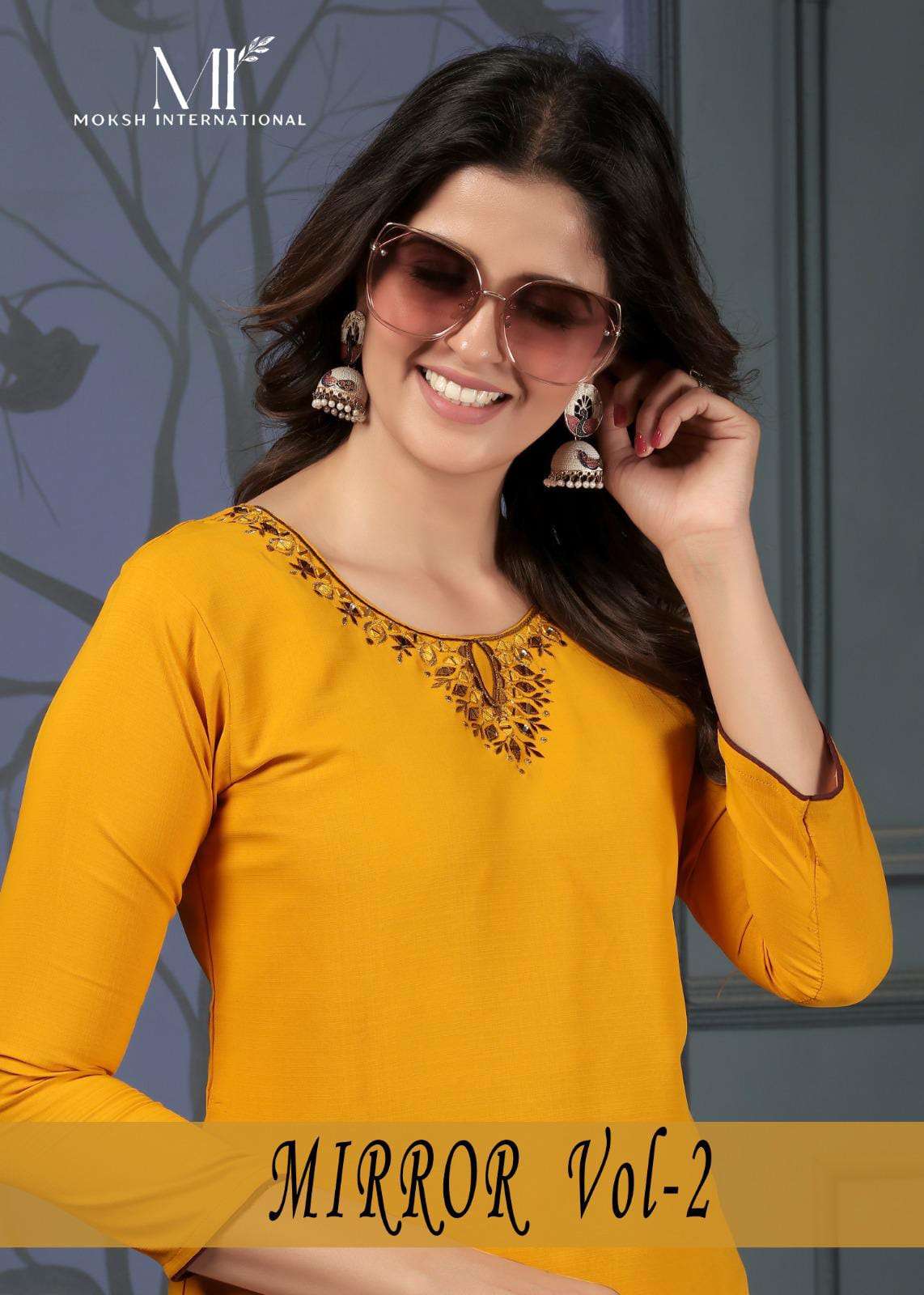 Mirror Vol 2 by Moksh International kurti collection manufacturers surat 