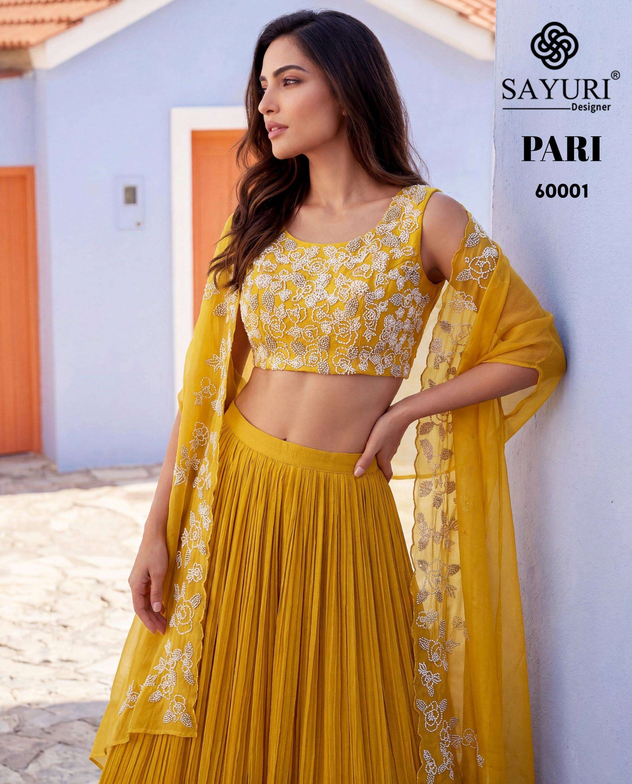 PARI 60001 by SAYURI DESIGNER lehenga choli collection manufacturers surat 