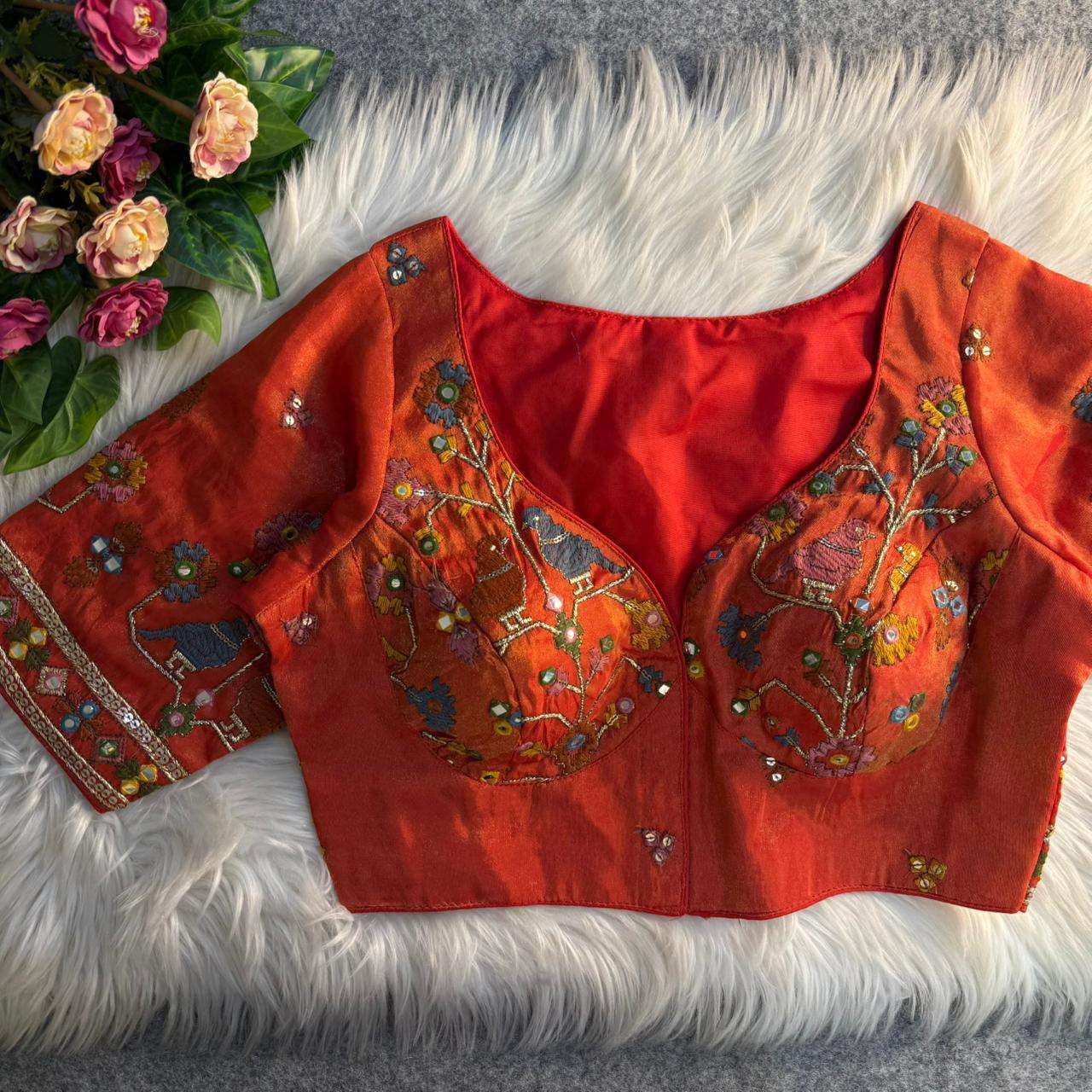 Partywear Beautiful blouse collection manufacturers surat 