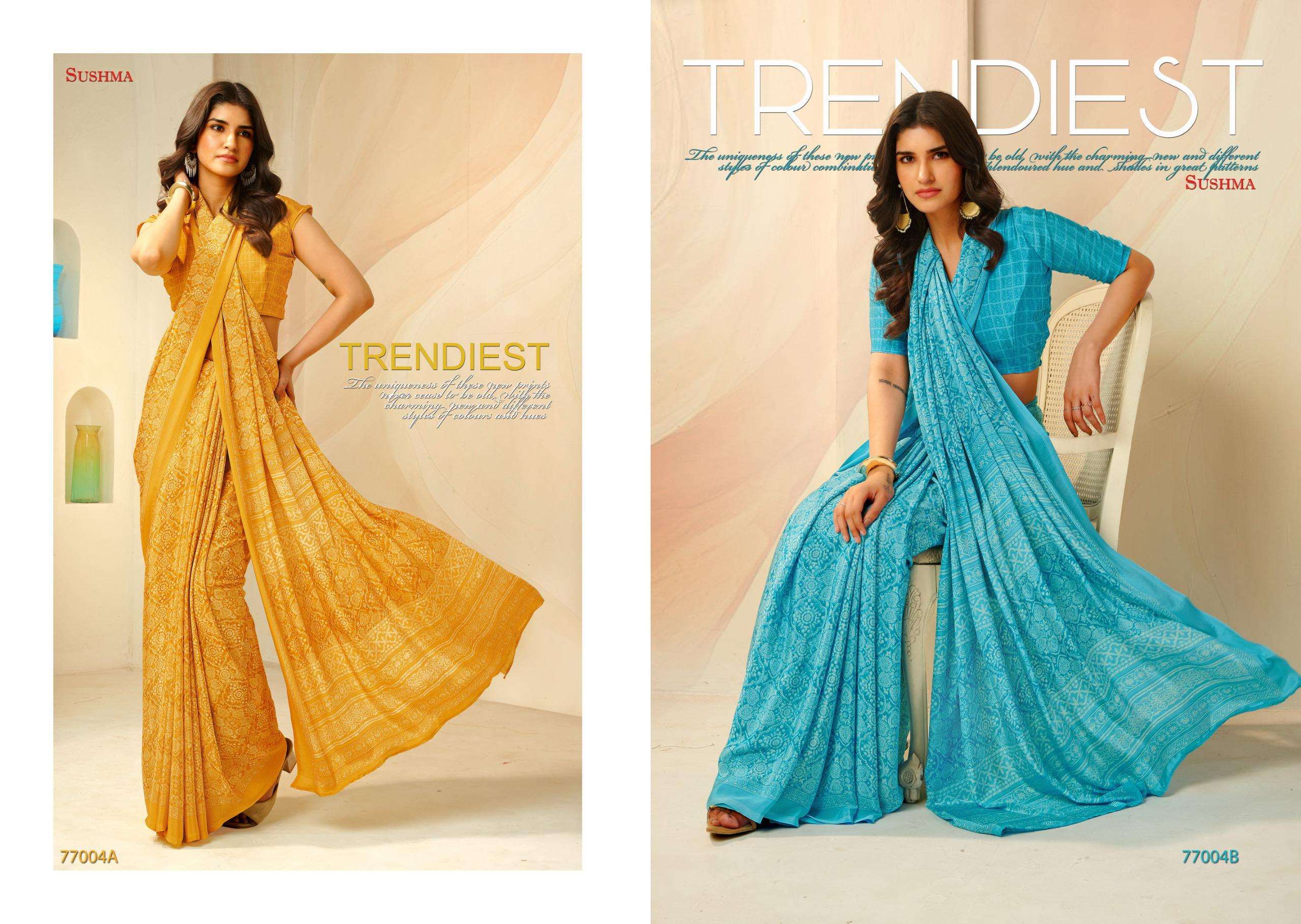 PRISTINE by sushama saree Collection manufacturer surat 