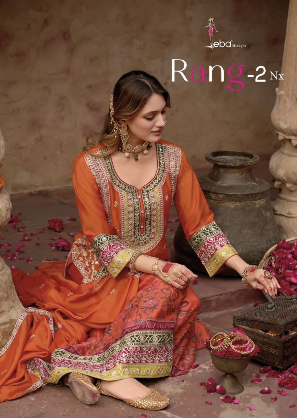 Rang 2 nxA  by eba Life style suit collection manufacturers surat 