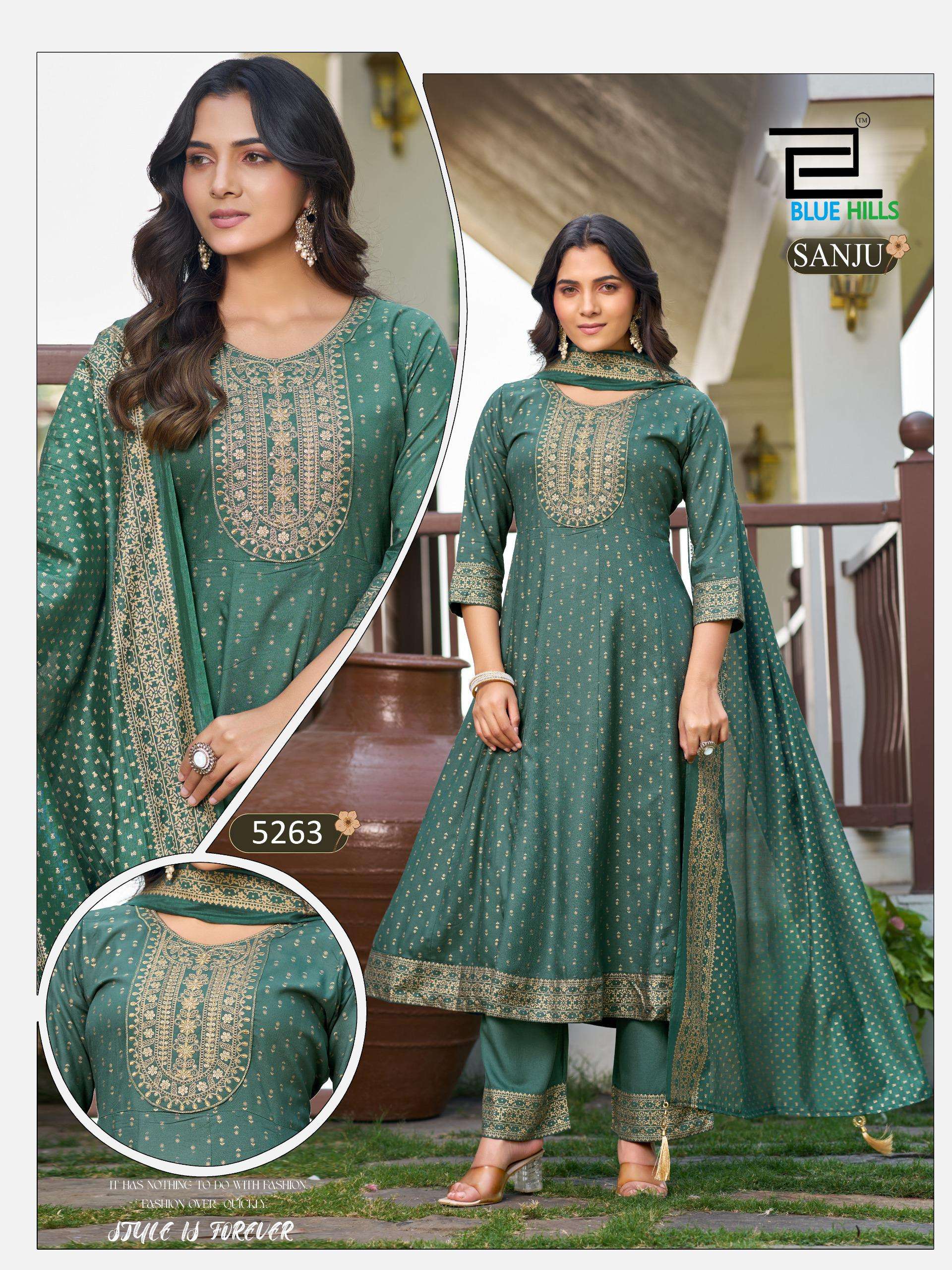 SANJU by BLUE HILLS kurti collection manufacturers surat 