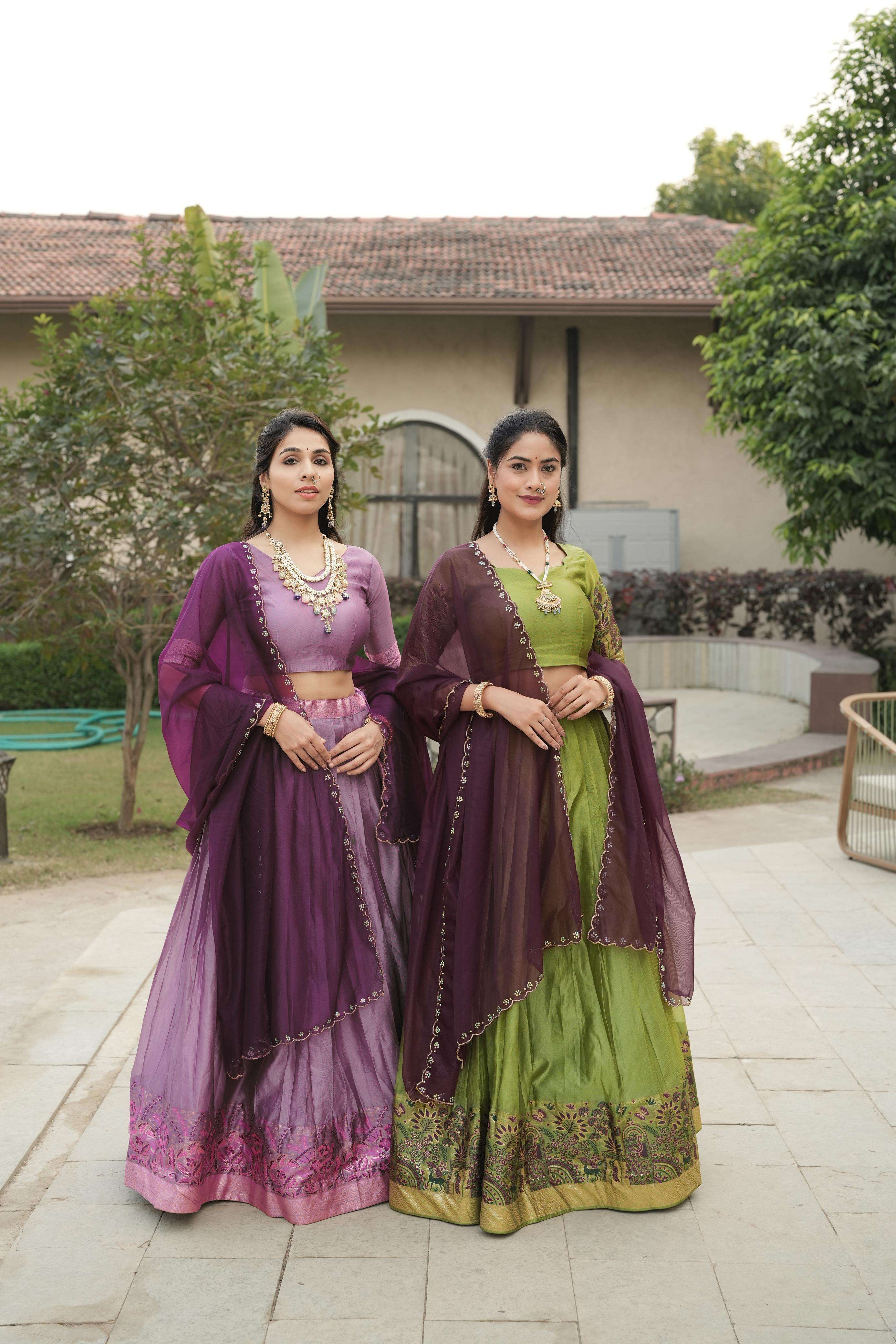 Shimmar Silk Lehega collection manufacturers surat 