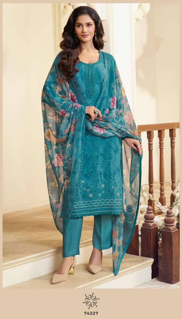 SILKINA ROYAL CREPE 48A By VINAY fashion suit collection manufacturers surat 