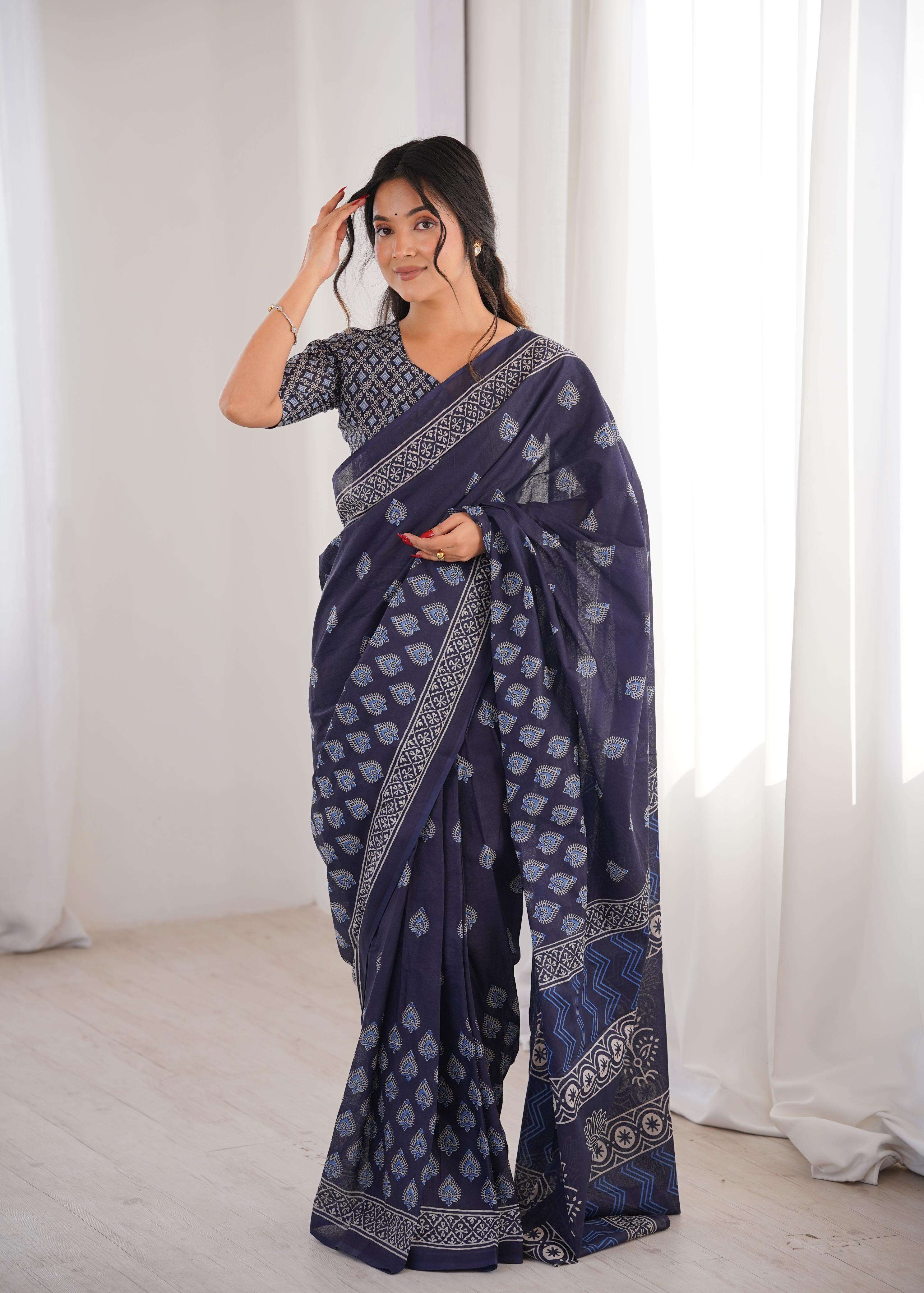 Soft Pure Cotton saree Collection manufacturer surat 