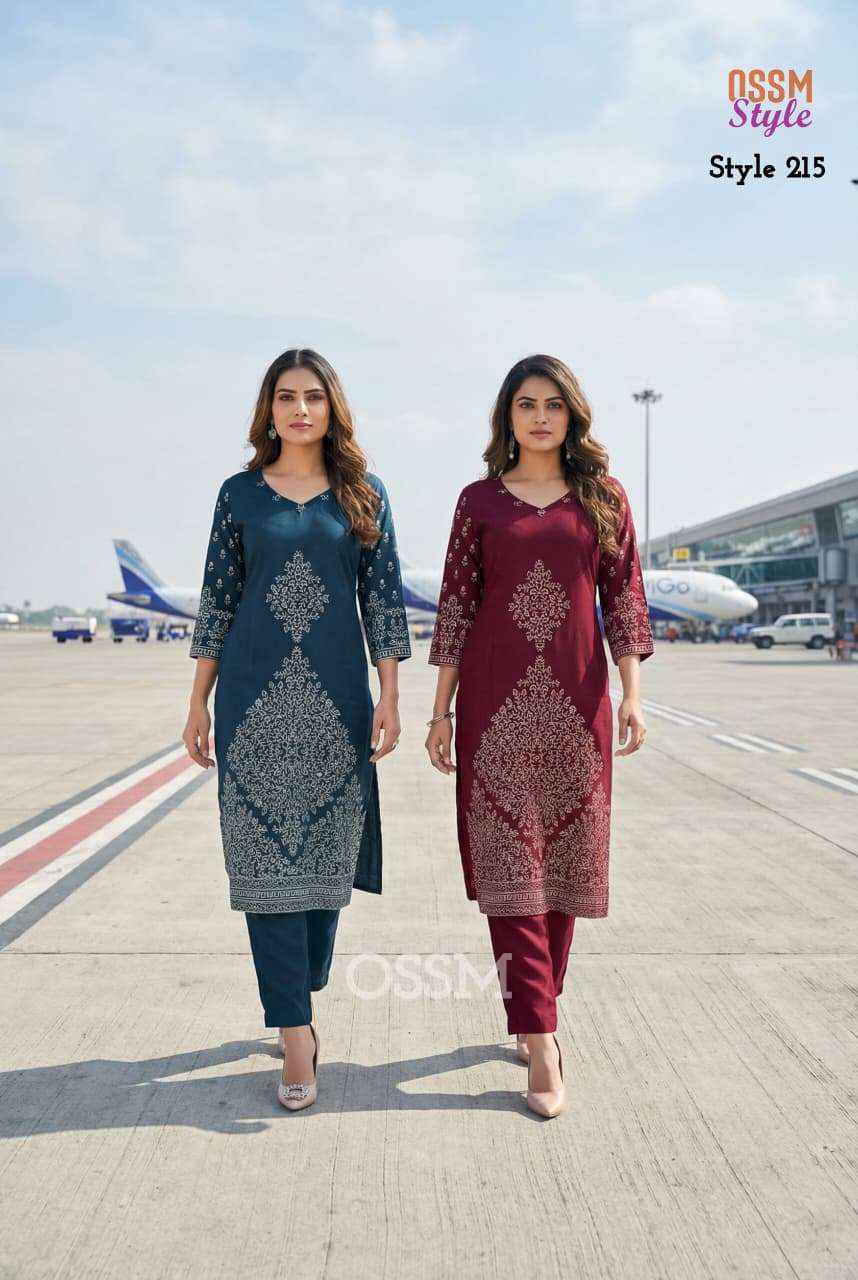 Style no 212 and 215 COMBO SET kurti collection manufacturers surat 