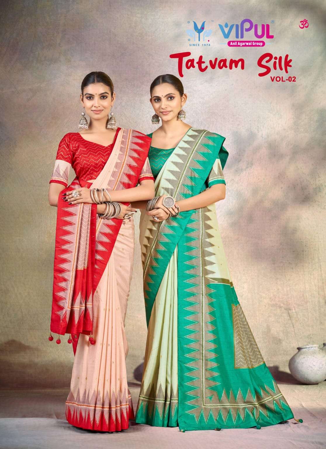 Tatvam silk vol 02 by Vipul saree Collection manufacturer surat 