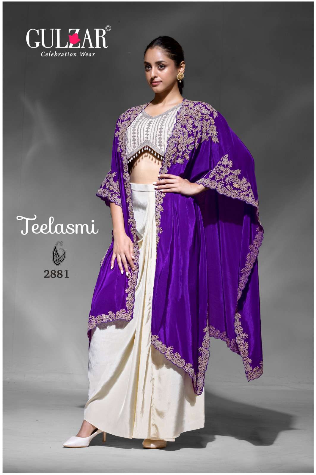 Teelasmi D no 2881 2883 By Gulzar western wear collection manufacturers surat