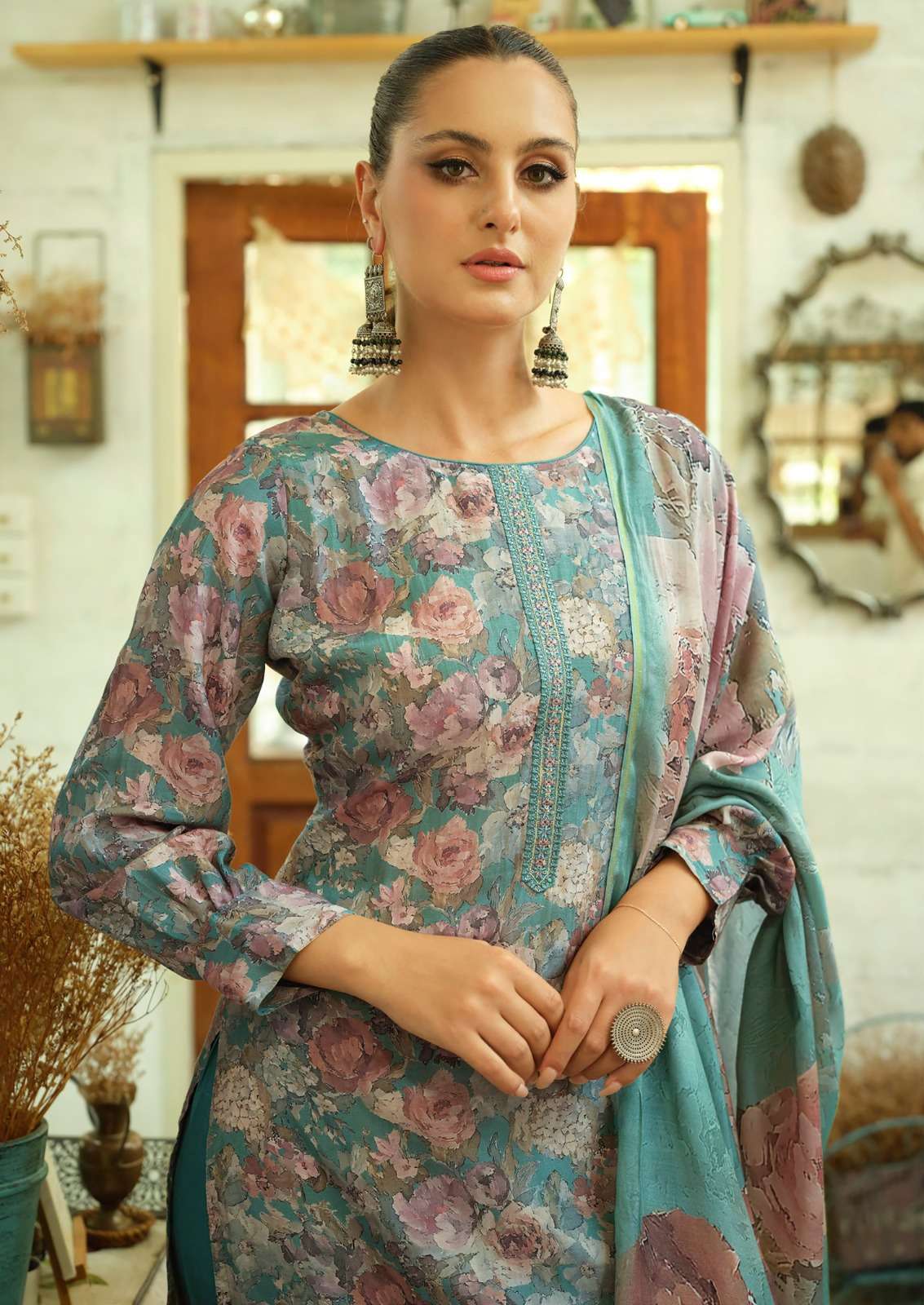 THE HERMITAGE SHOP by PAASHA suit collection manufacturers surat 