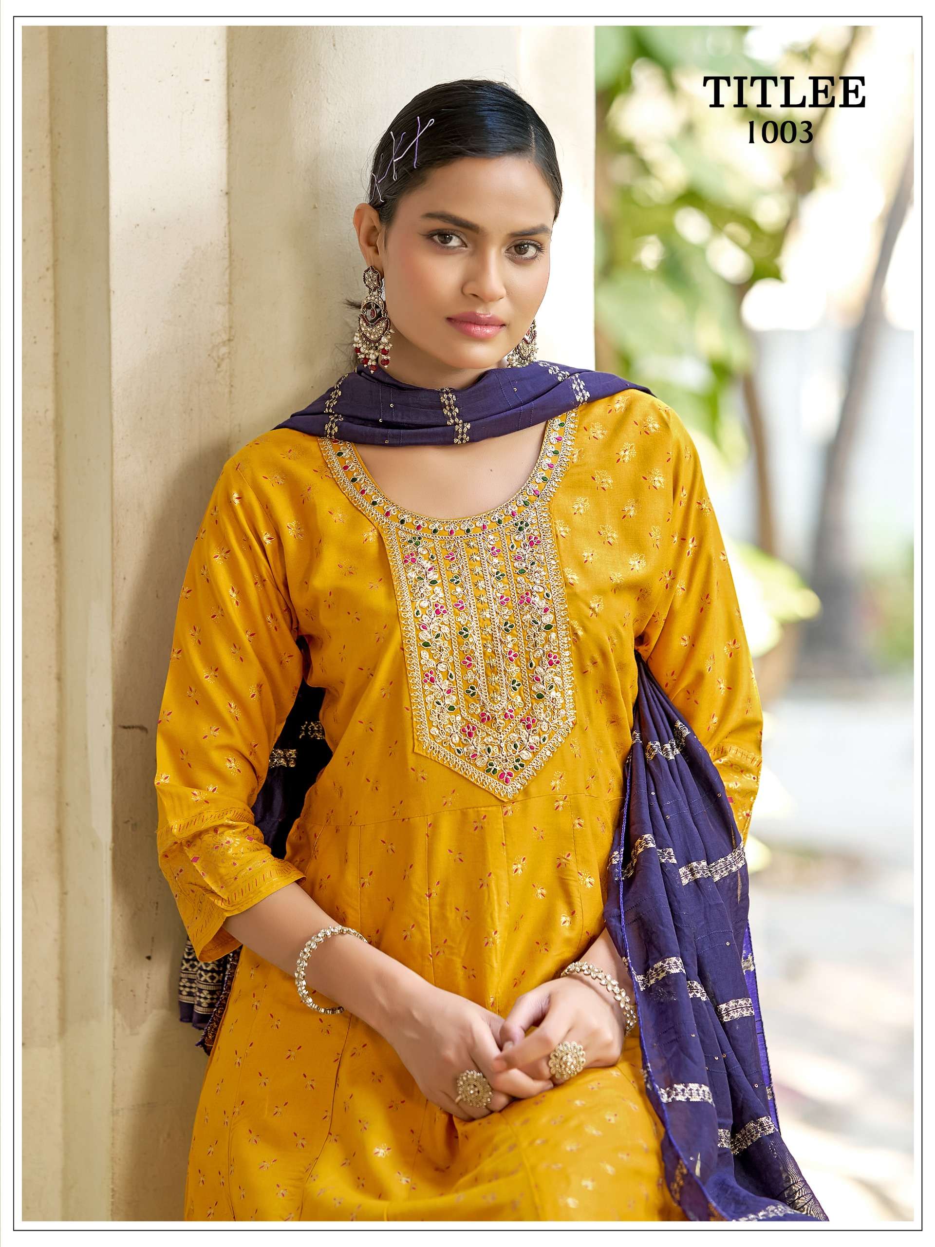 TITLEE GOWN PENT DUPATTA collection manufacturers surat 