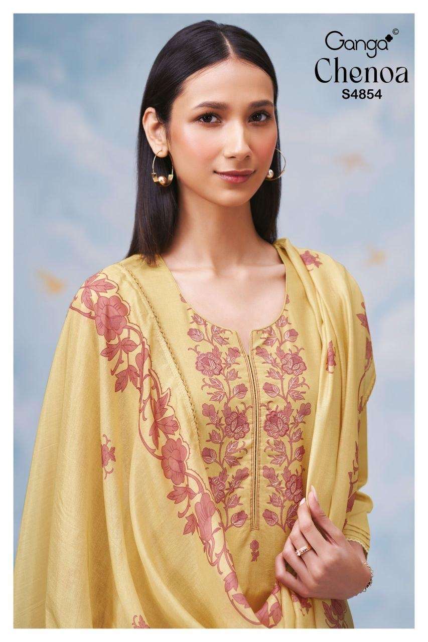 CHENOA 4854 by GANGA Suit collection manufacturers surat 