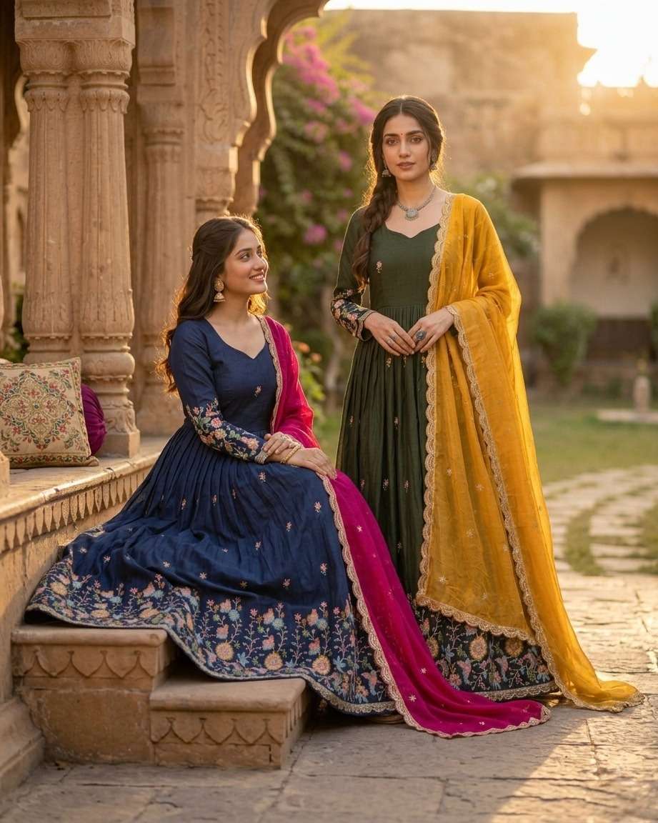 Code KA 1262 by GOWN WITH DUPATTA COLLECTION manufacturers surat 