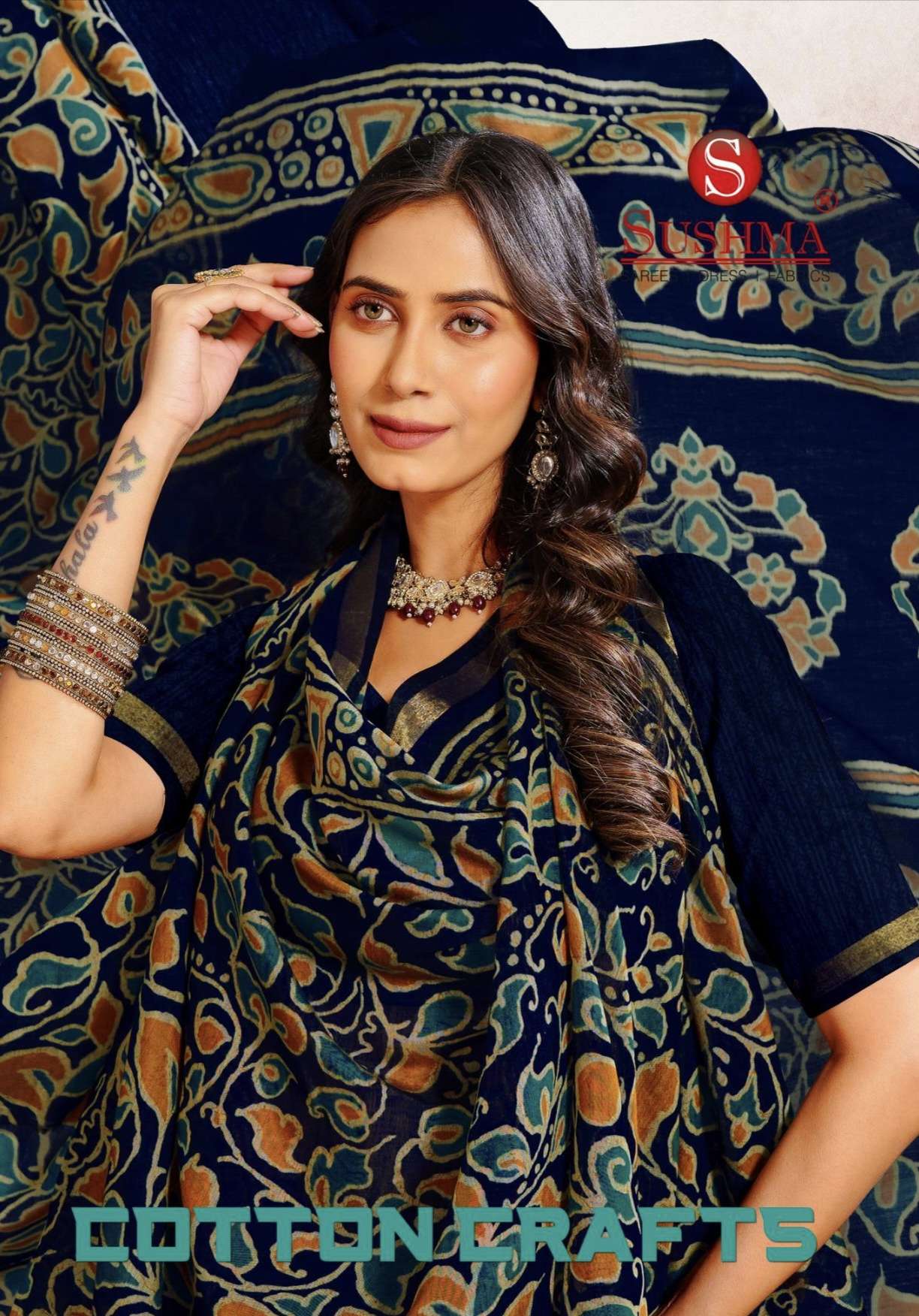COTTON CRAFTS by Sushma saree Collection manufacturer surat 