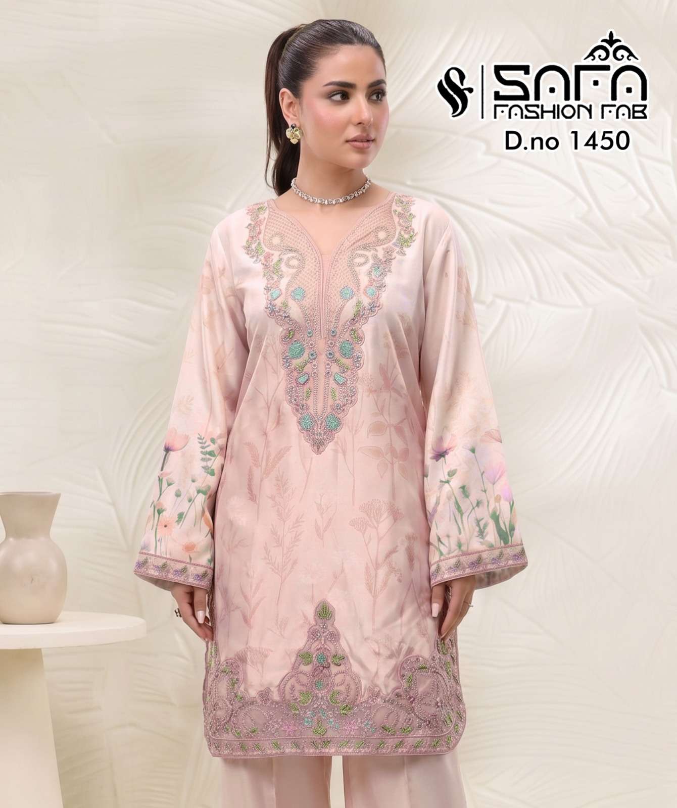 D No 1450 by SAFA FASHION FAB kurti collection manufacturers surat 
