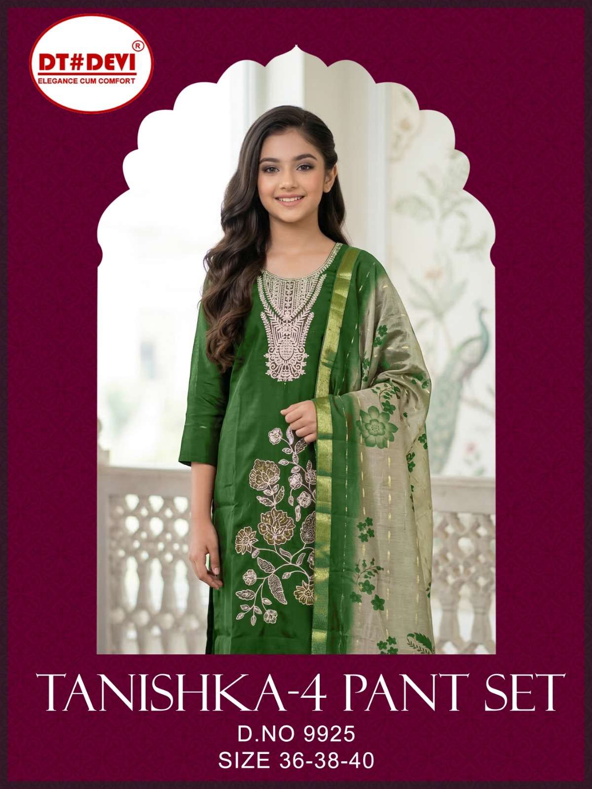 D NO 9925 TANISHKA 4 kurti collection manufacturers surat 