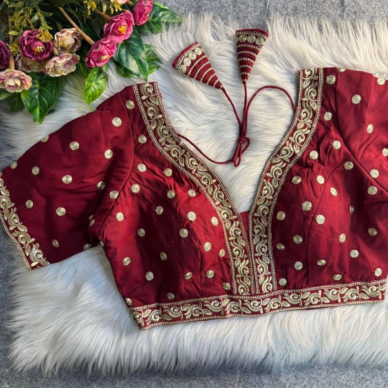 Design F Roman Patta blouse collection manufacturers surat 