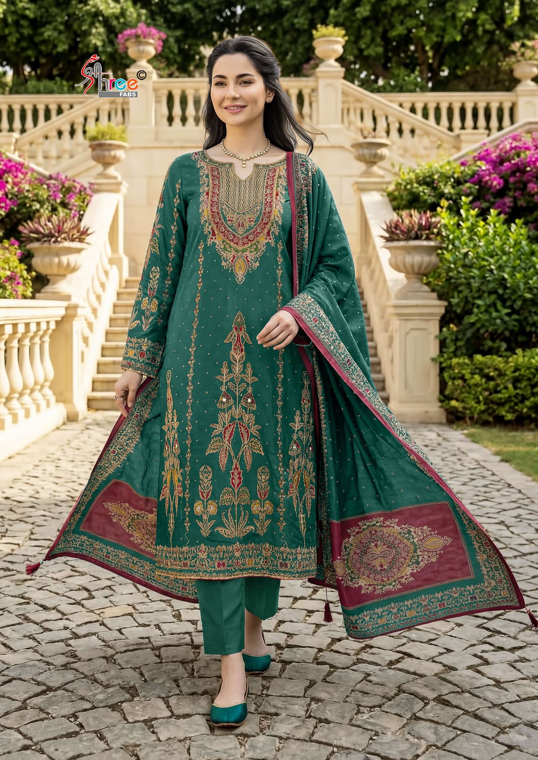 DESIGN NO KT 356 by shree fab suit collection manufacturers surat