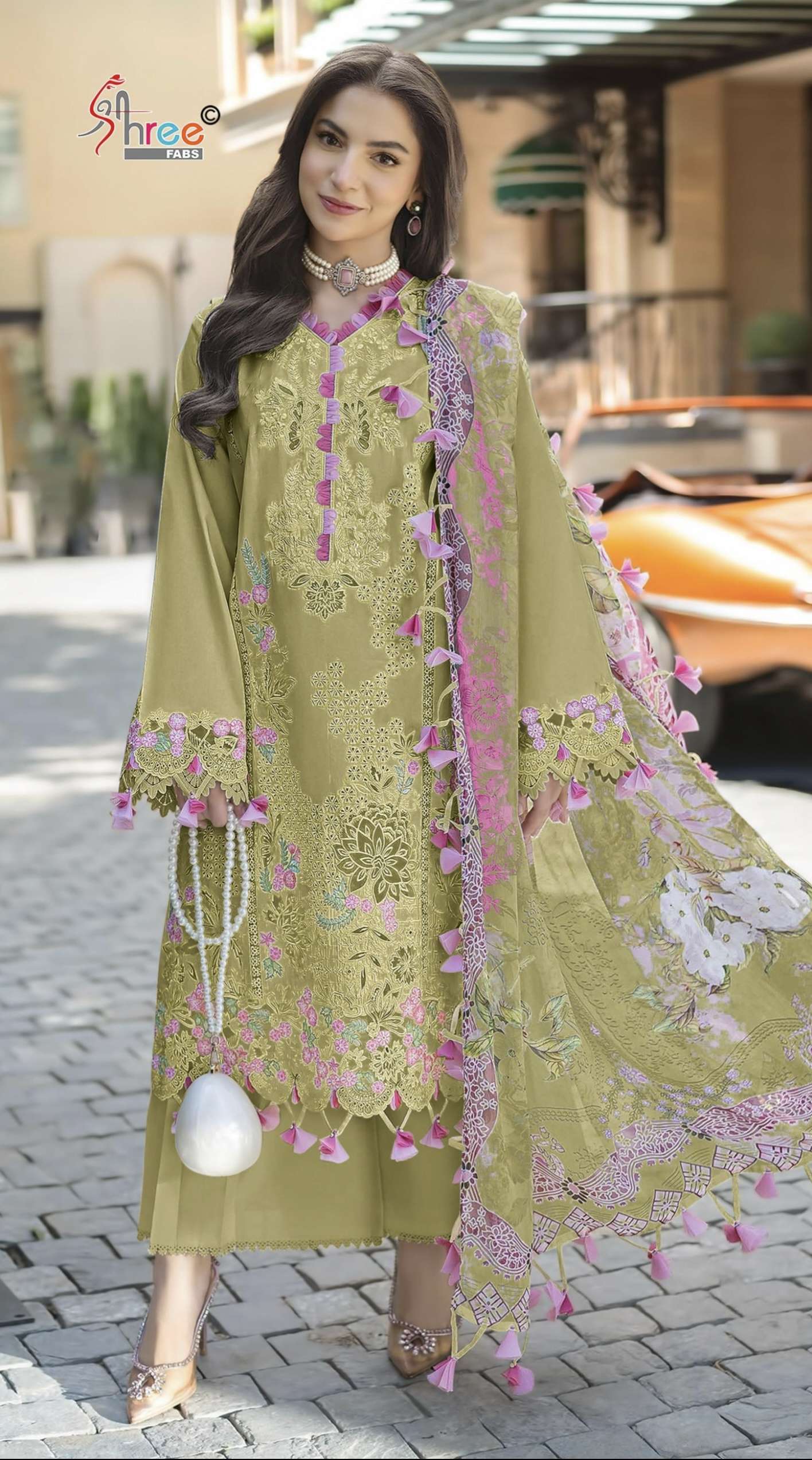 Design no SR 2419 by shree fabs kurti collection manufacturers surat 