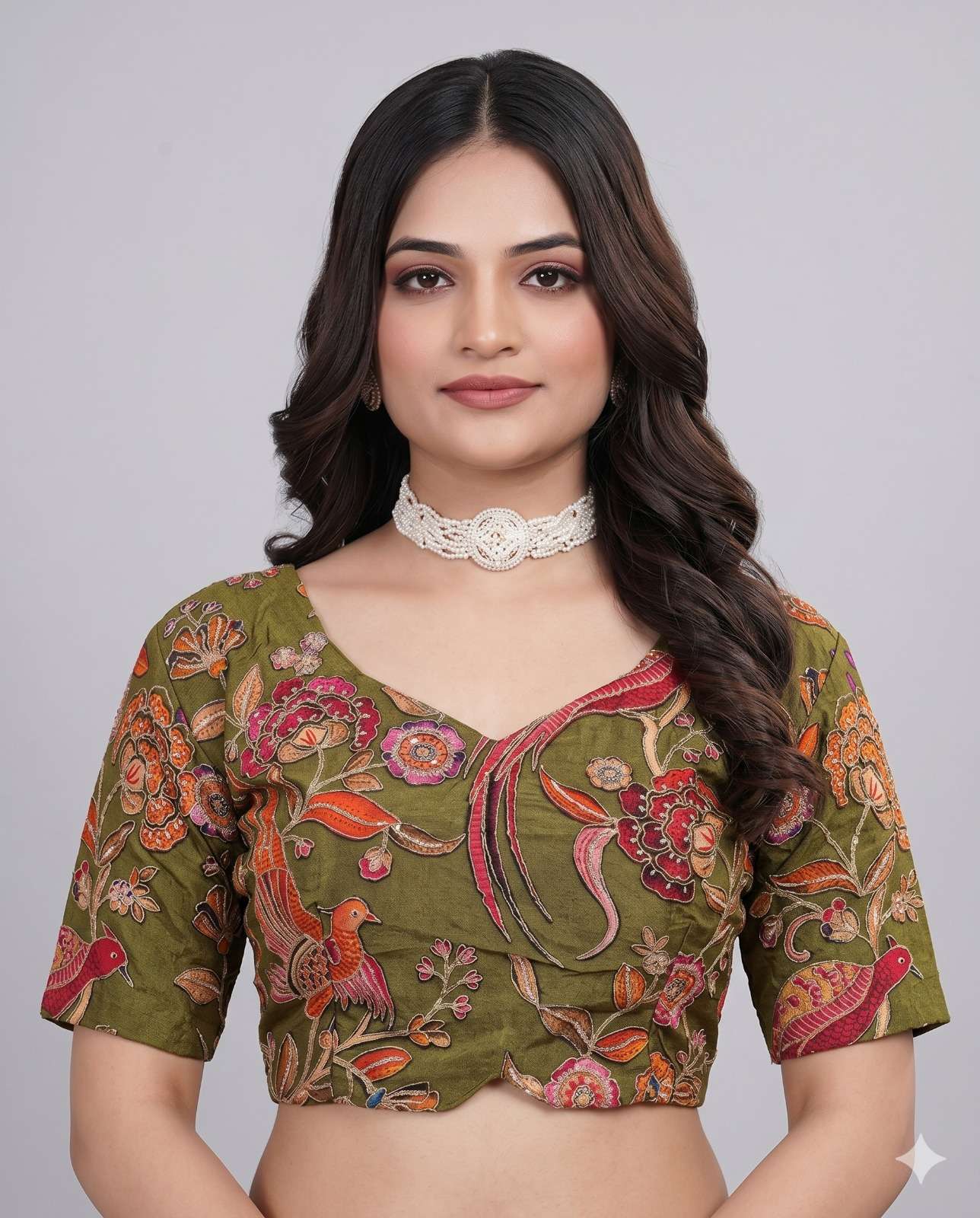 DESIGNER EMBROIDERED BLOUSE COLLECTION manufacturers surat 