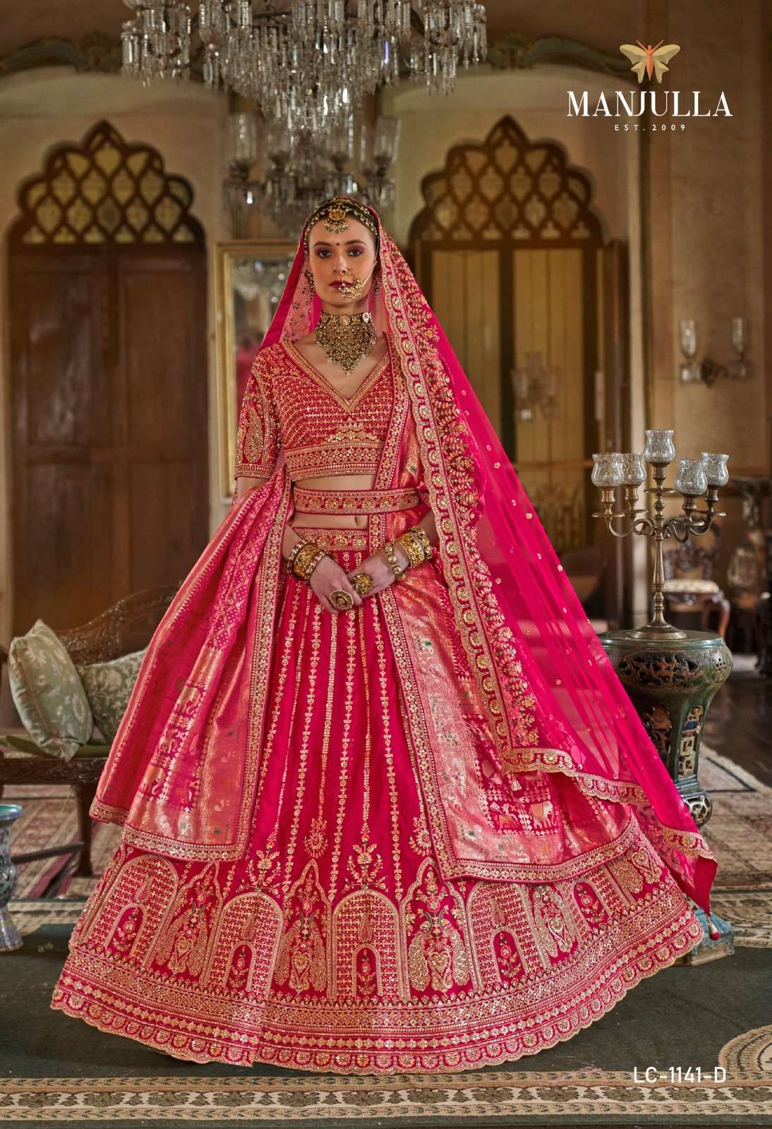 DULHAN VOL 1 by MANJULLA FASHION lehenga choli collection manufacturers surat 