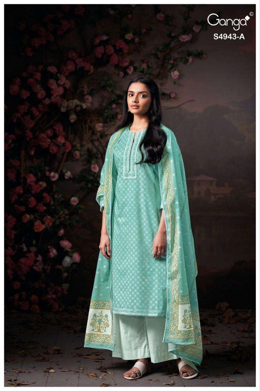 ELYNDRA 4943 by GANGA Kurti collection manufacturers surat 