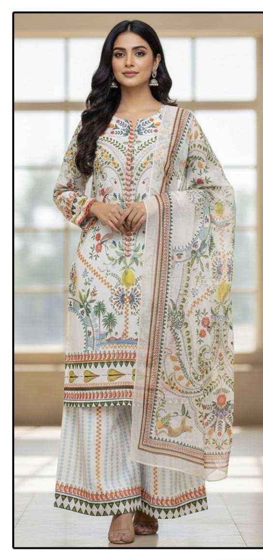 HF 410 by Hoor Tex suit collection manufacturers surat 