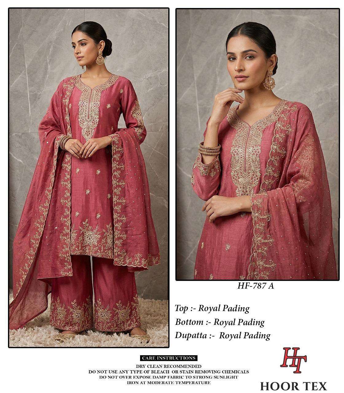 HF 787 A To D by Hoor Tex Suit collection manufacturers surat 