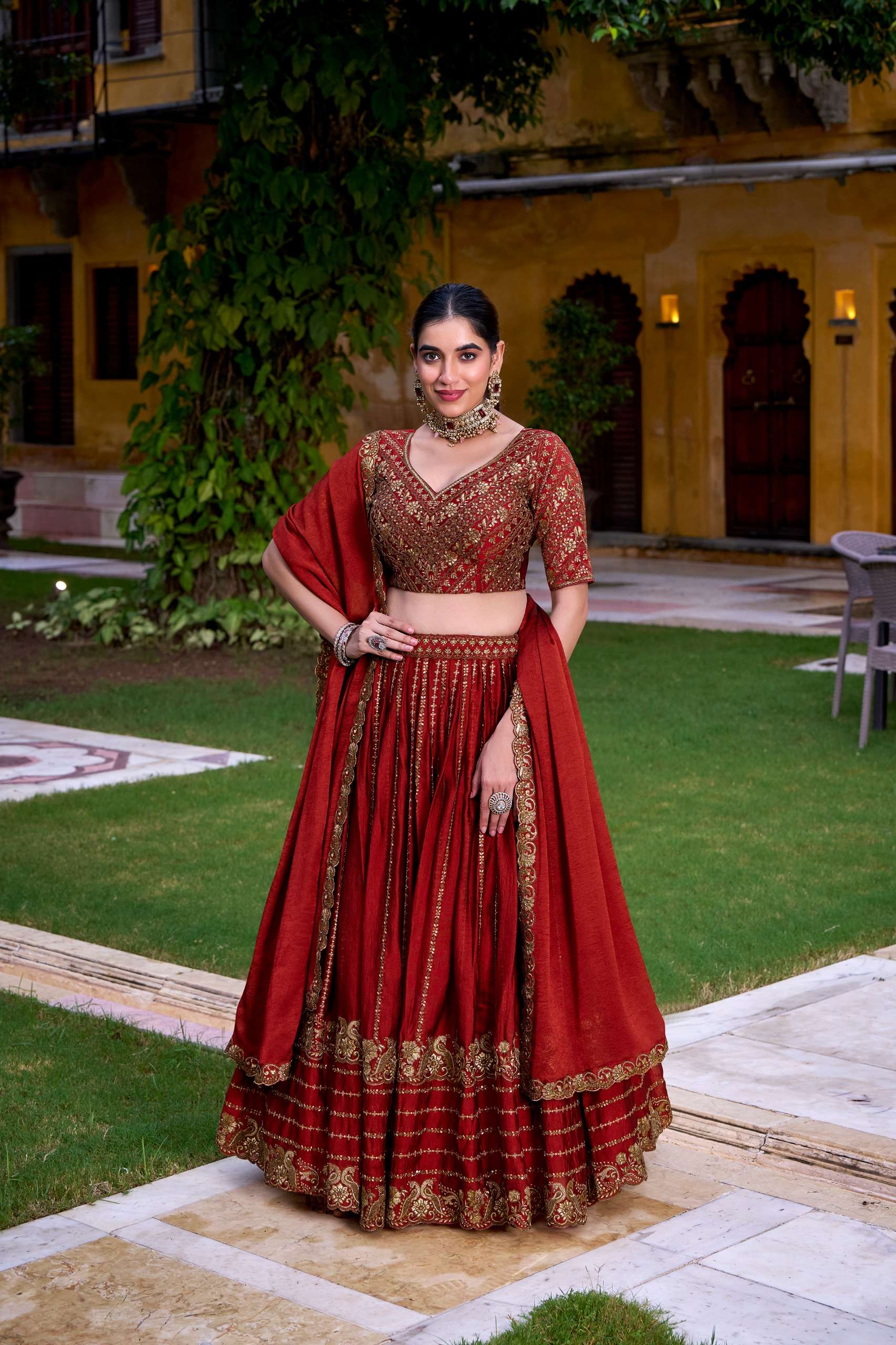 IKSHITA LNB1438ROG Lehenga choli collection manufacturers surat 