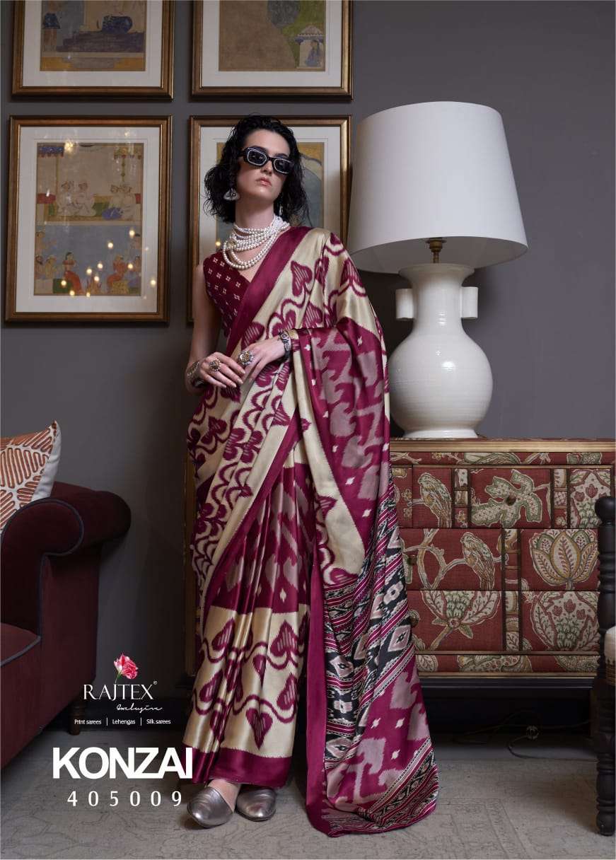 KONZAI by Rajtex fabric saree Collection manufacturer surat 