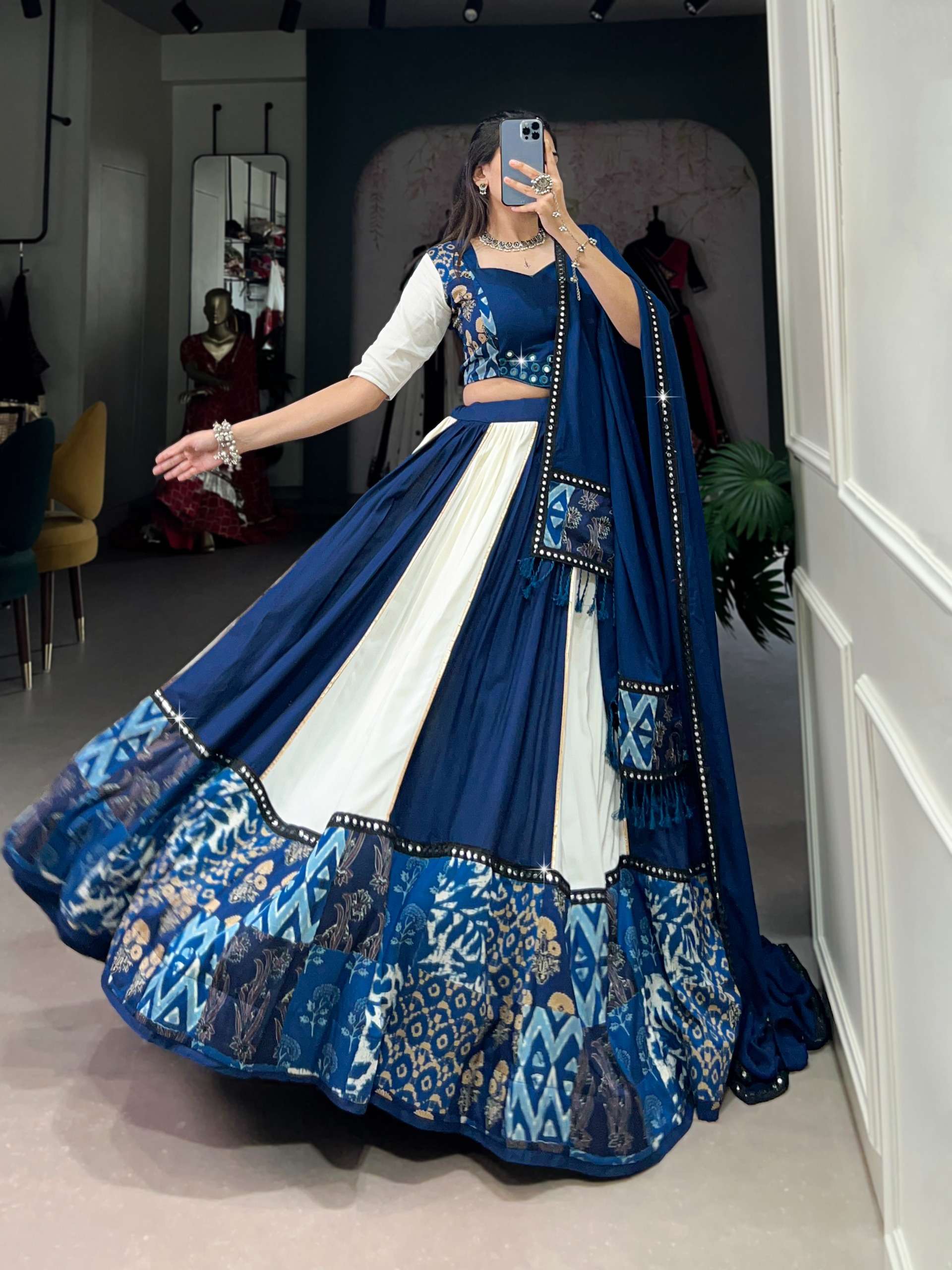 LNB1714BLU lehenga choli collection manufacturers surat 