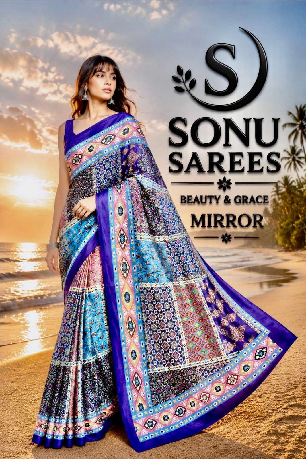 Mirror by Sonu Saree collection manufacturers surat