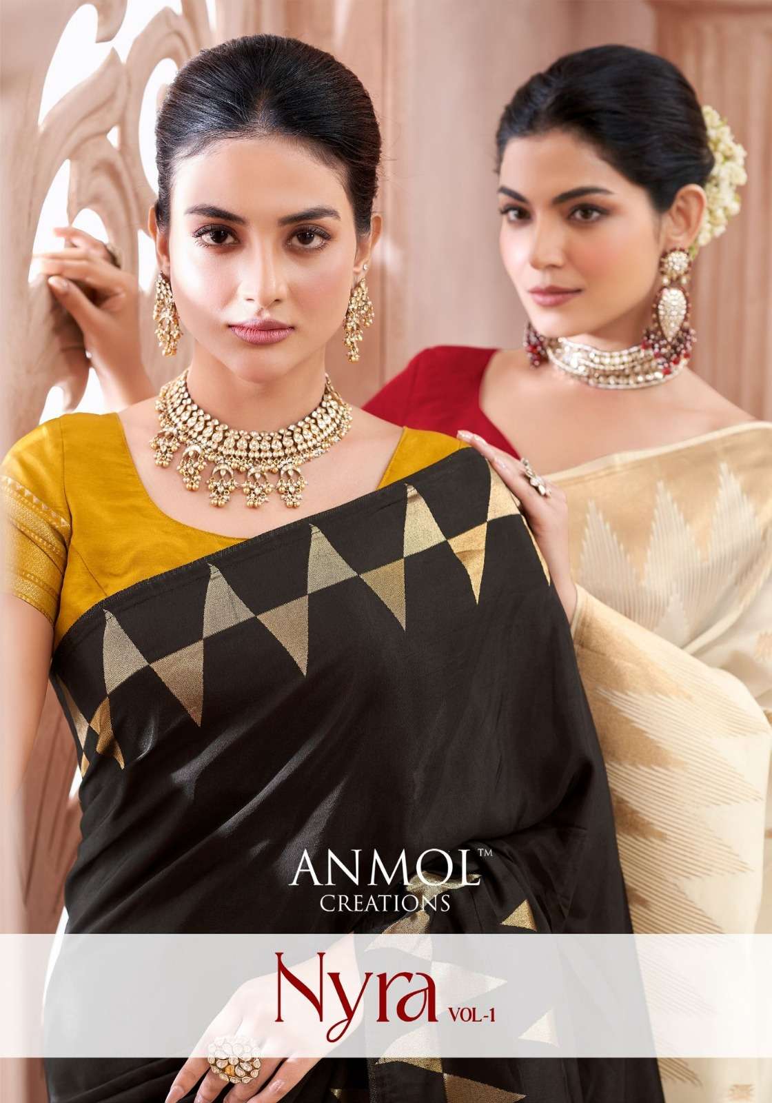 NYRA VOL 01 by ANMOL Saree Collection manufacturer surat 