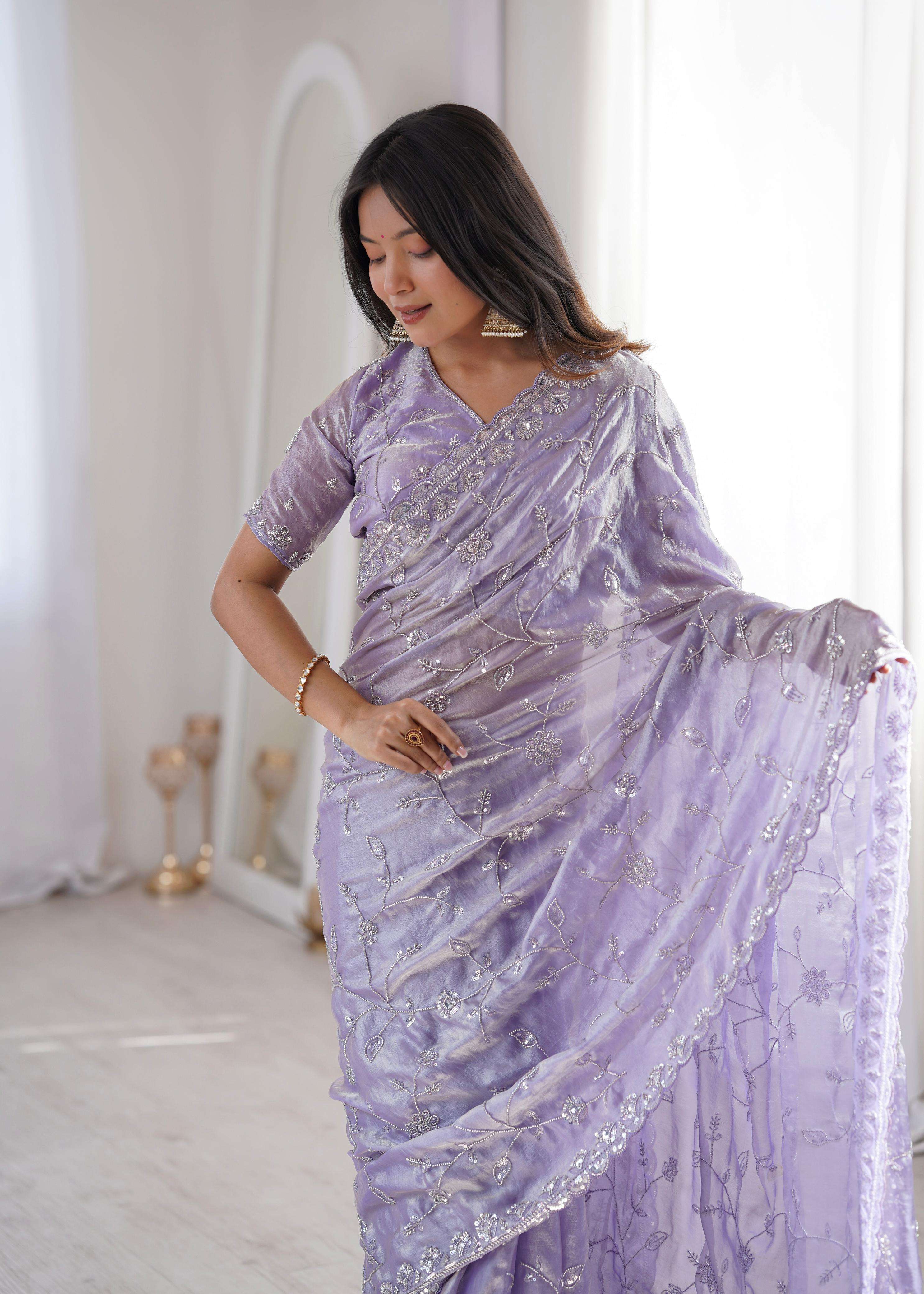 Premium Two Tone Fandy Silk saree Collection manufacturer surat 