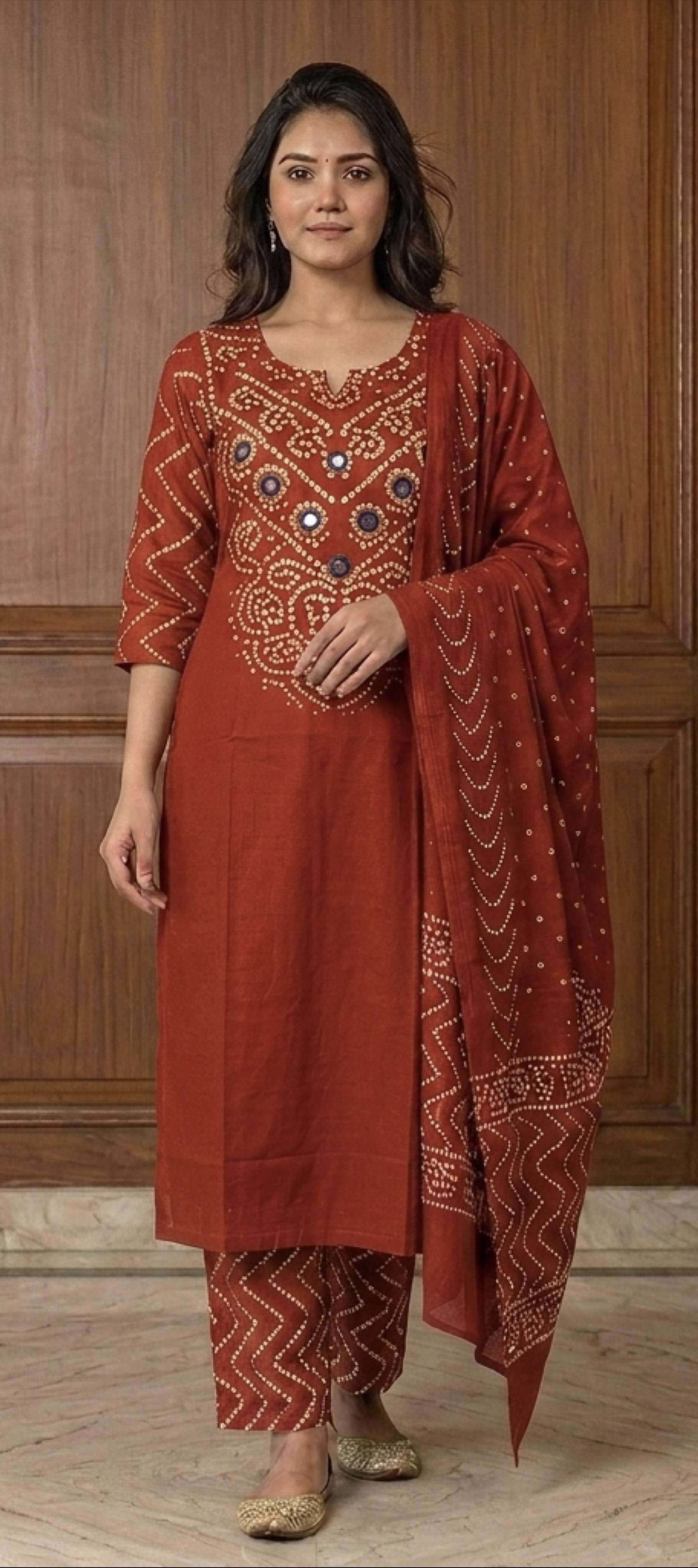 Pure Cotton bandhni Kurti  Collection manufacturers surat 