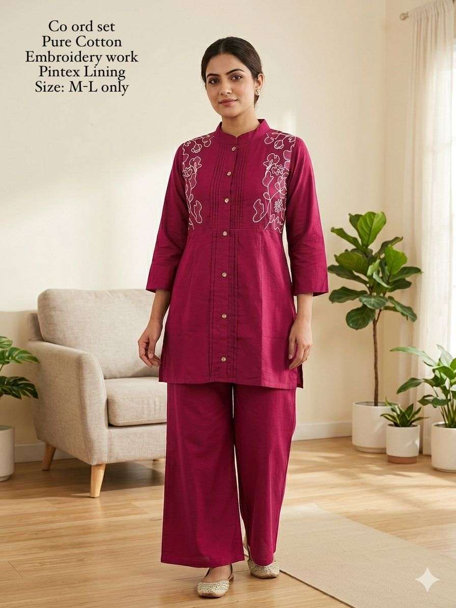 Pure cotton Short Kurti Top with plazzo collection manufacturers surat 