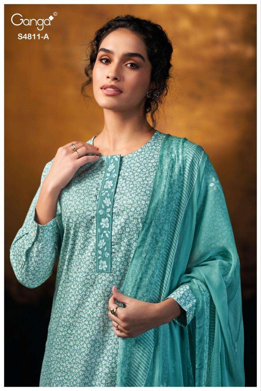 RAMYA 4811 by GANGA suit collection manufacturers surat 