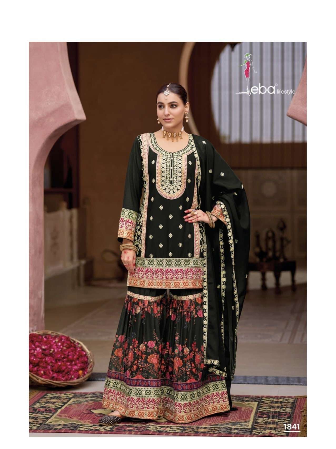 Rang 2 B W 3 by eba Life style suit collection manufacturers surat 