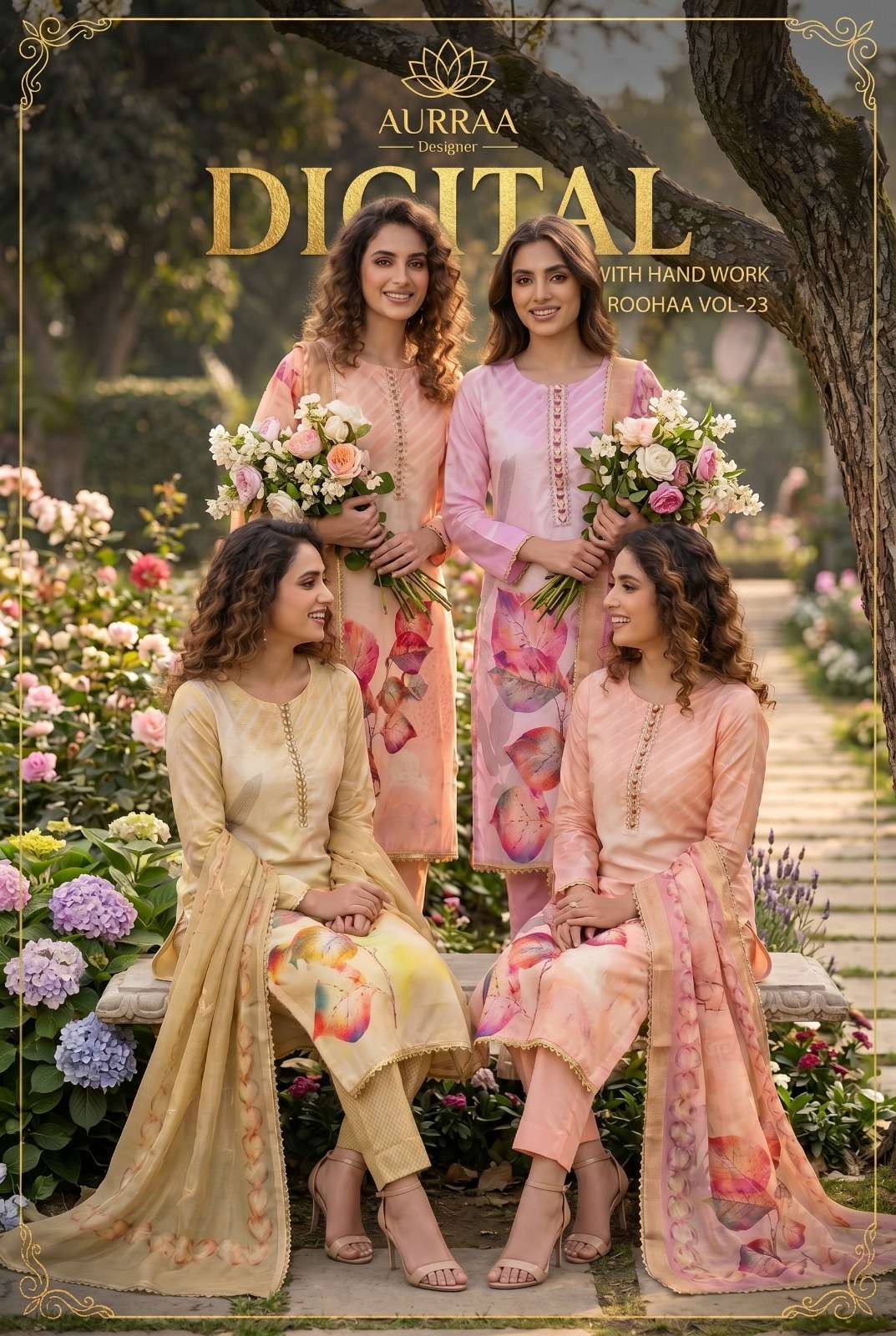 ROOHAA VOL 23 by AURRAA DESIGNER suit collection manufacturers surat 