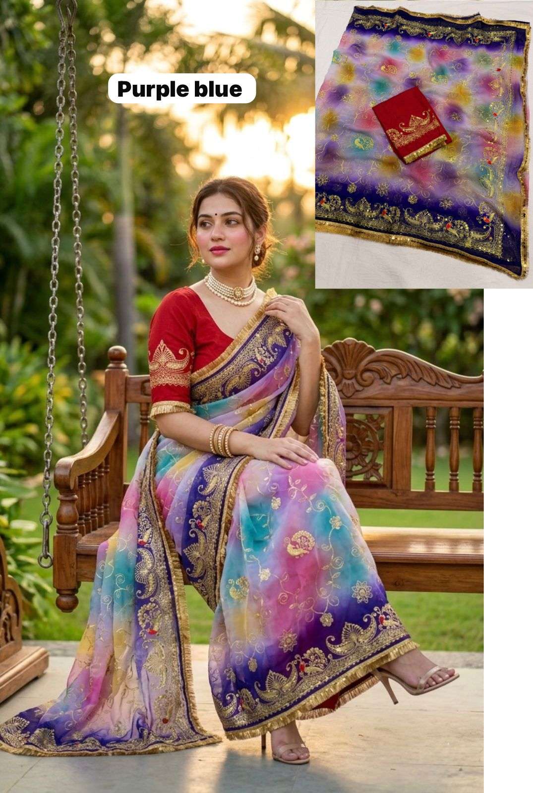 Royal Georgette Saree collection manufacturers surat 